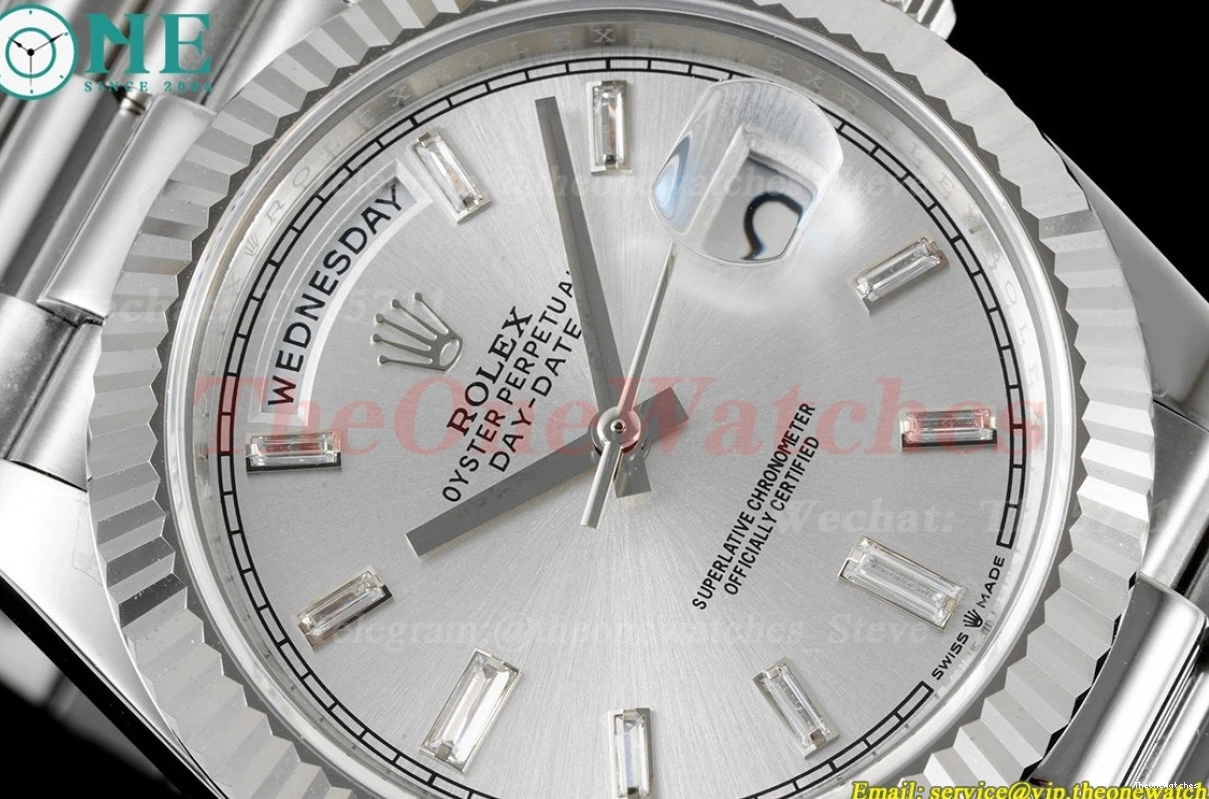 40mm Silver Stk DayDate EWF A2836 SS SS 0218